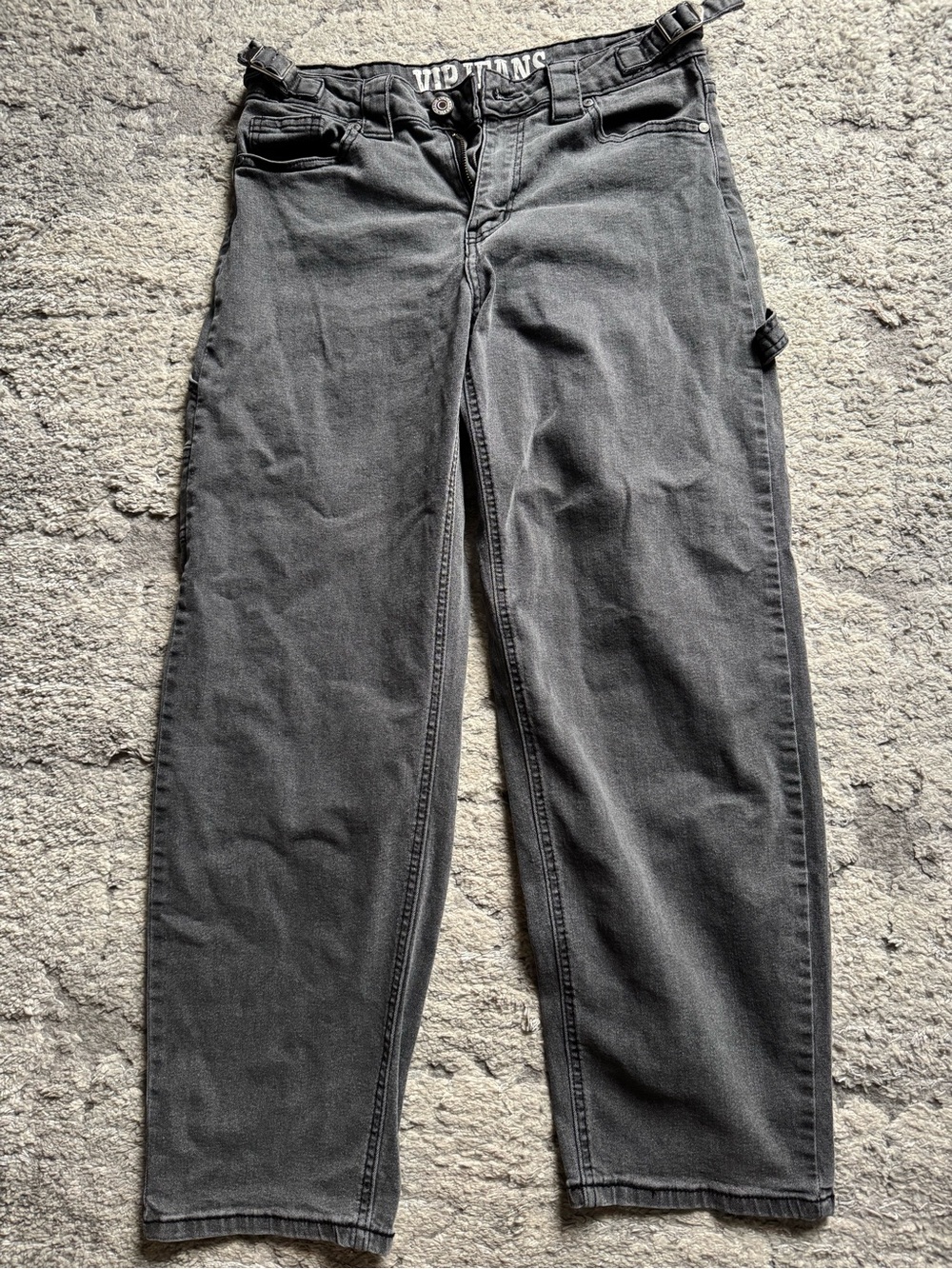 VIP Grey Washed Denim Jeans